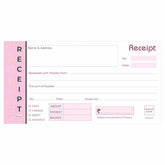 Cash Receipt Book, 50+50 Leaves, (11.0cm x 19.0cm)